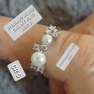 STERLING SILVER GALAXY RING SIZE 8